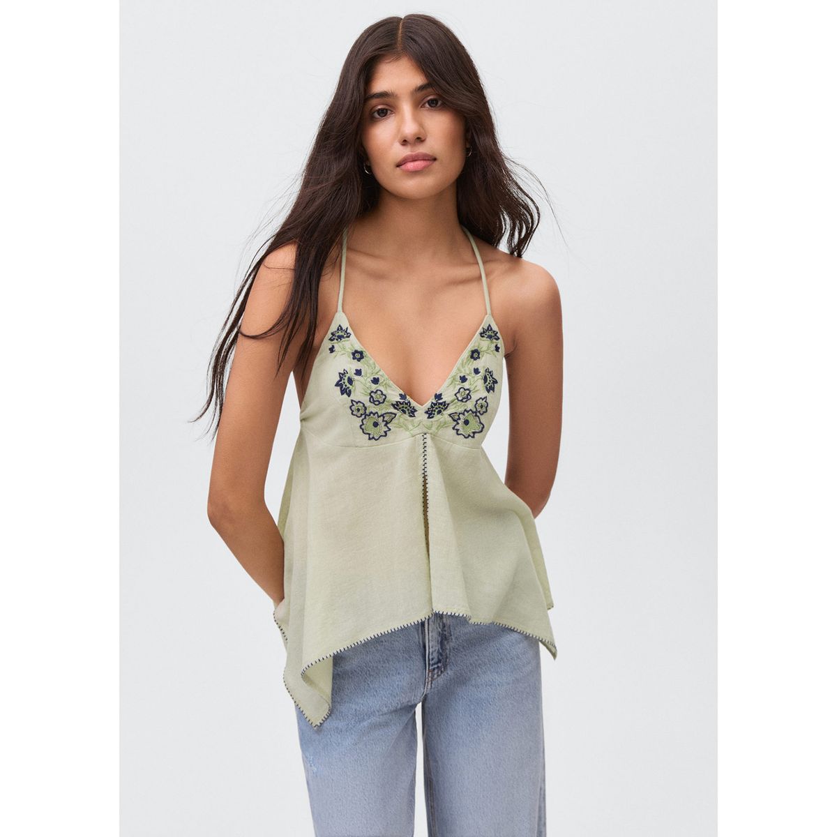 MANGO TEEN - Top Sin Mangas Mujer Mango Teen