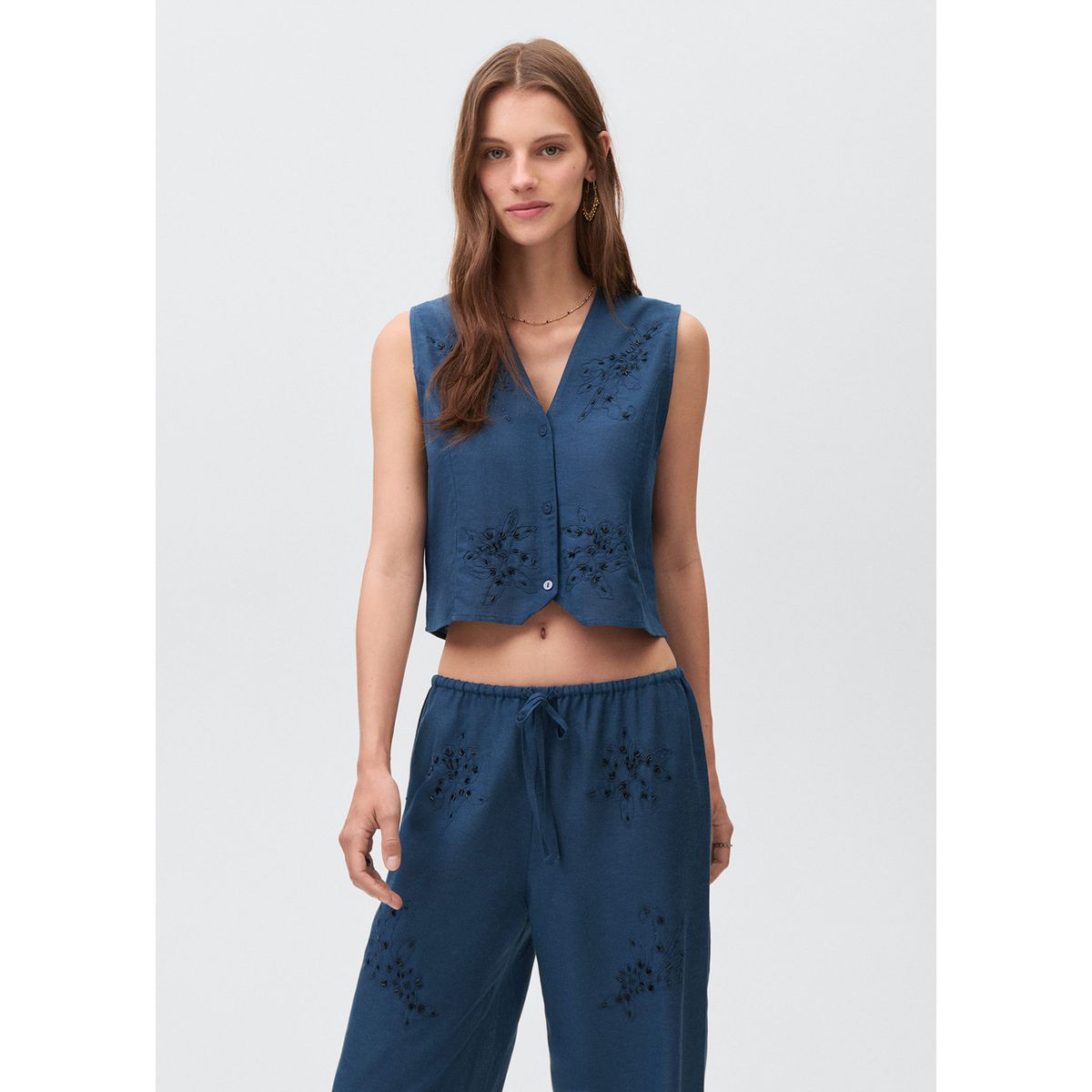 MANGO TEEN - Chaleco Sin Mangas Mujer Mango Teen