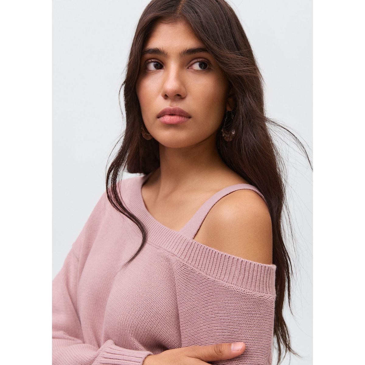 MANGO TEEN - Chompa Asimétrica Mujer Mango Teen