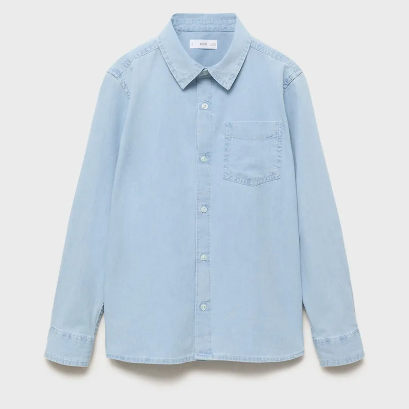 MANGO KIDS - Camisa Niño Algodón Mango Kids