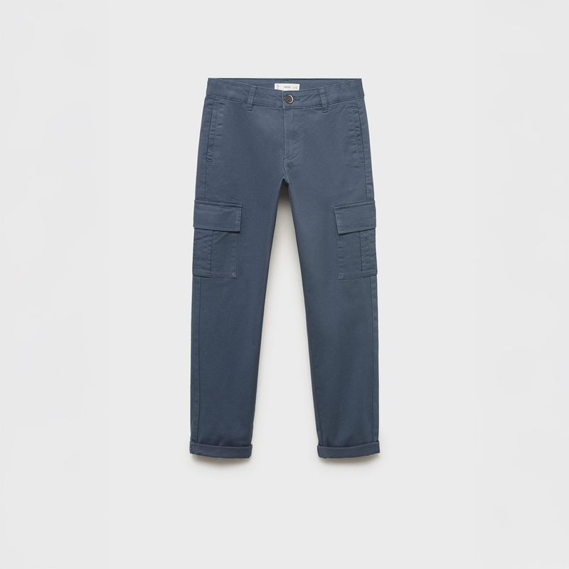 MANGO KIDS - Pantalón Cargo Niño Algodón Mango Kids