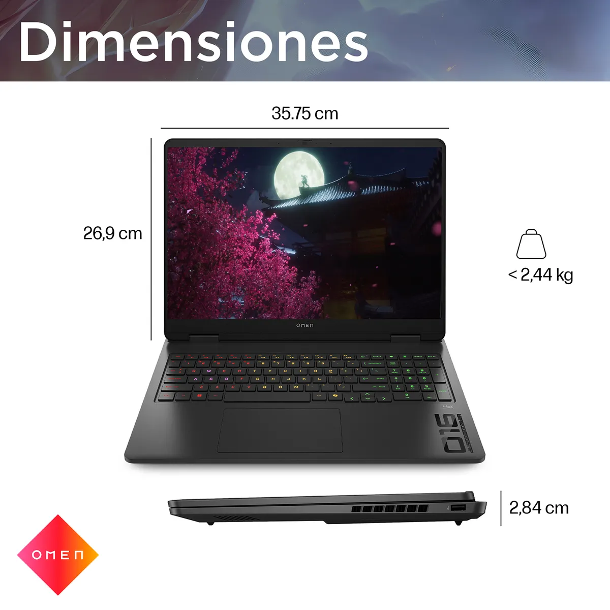 HP - Laptop Gaming Omen Amd Ryzen 9 24 Gb Ram Rtx 5060 1 Tb Ssd 16" 16-ap0008la