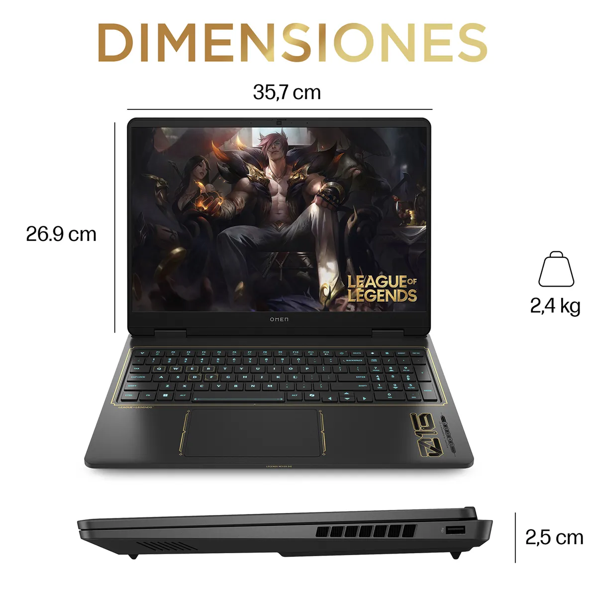 HP - Laptop Gaming Omen  Intel Core I7 16 Gb Ram Rtx 5060 1 Tb Ssd 16" A 240 Hz 16-am0021la