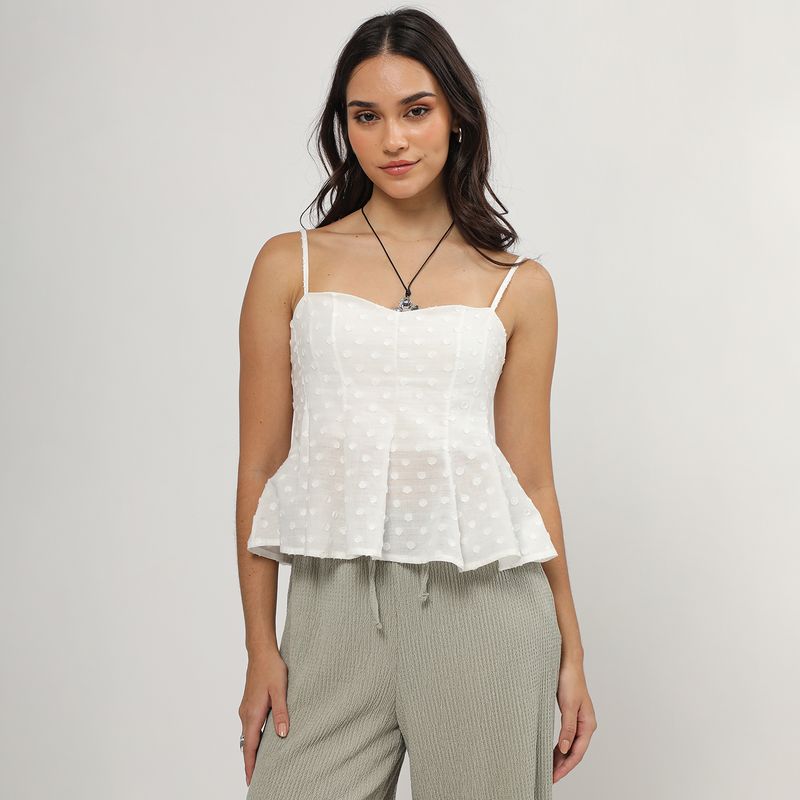 SYBILLA - Blusa Sin Mangas Mujer Sybilla