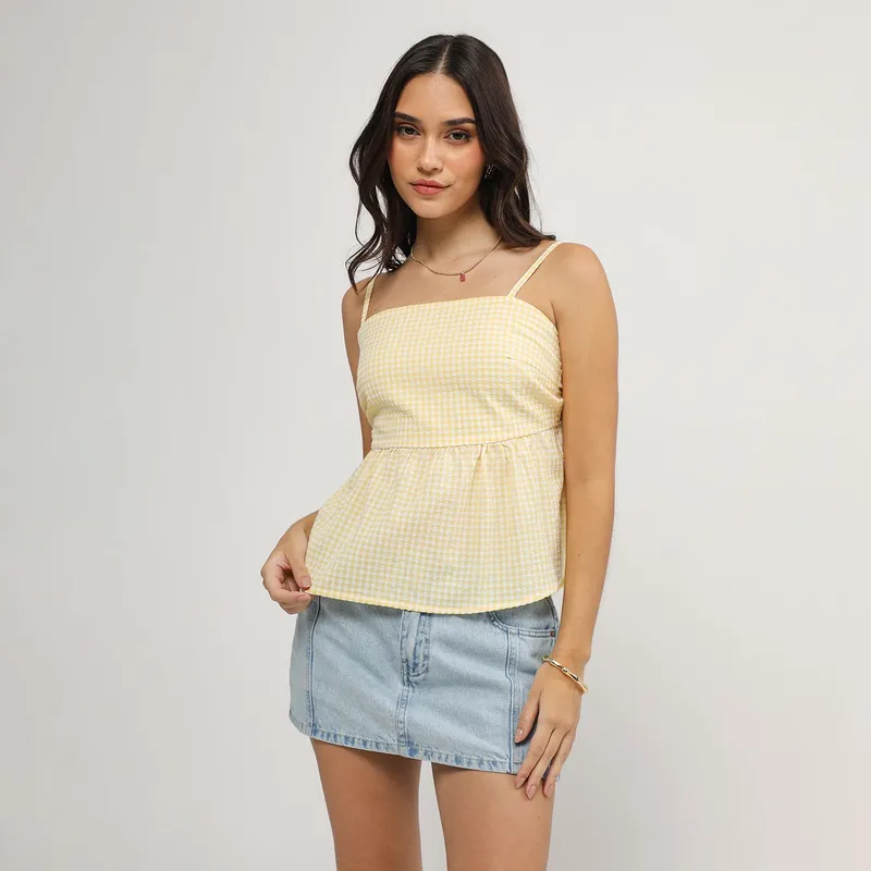 SYBILLA - Blusa Sin Mangas Mujer Sybilla