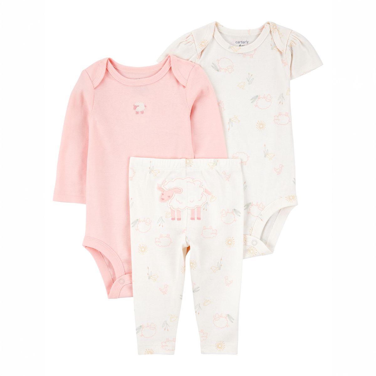 CARTERS - Conjunto 3 Piezas Bebé Niña Algodón Carters