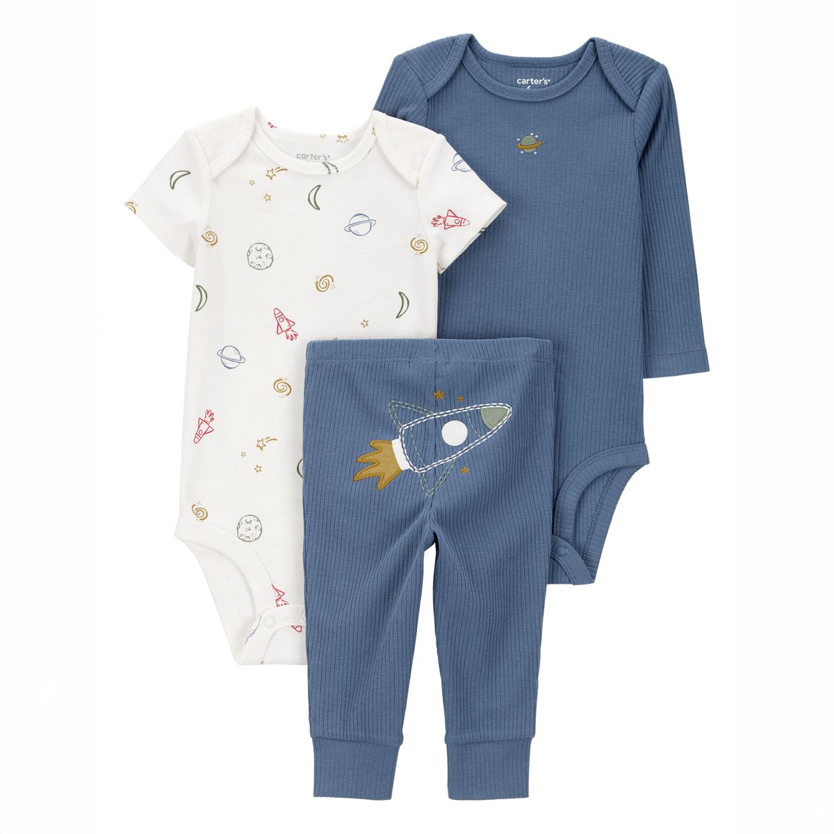 CARTERS - Conjunto Bebé Niño 3 Piezas Algodón Carters