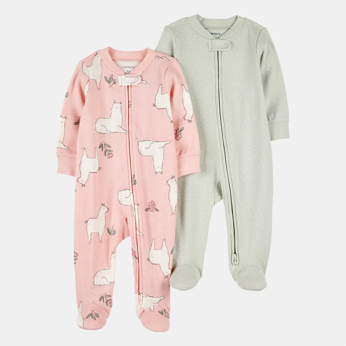 CARTERS - Pijama Bebé Niña Pack X2 Algodón Carters