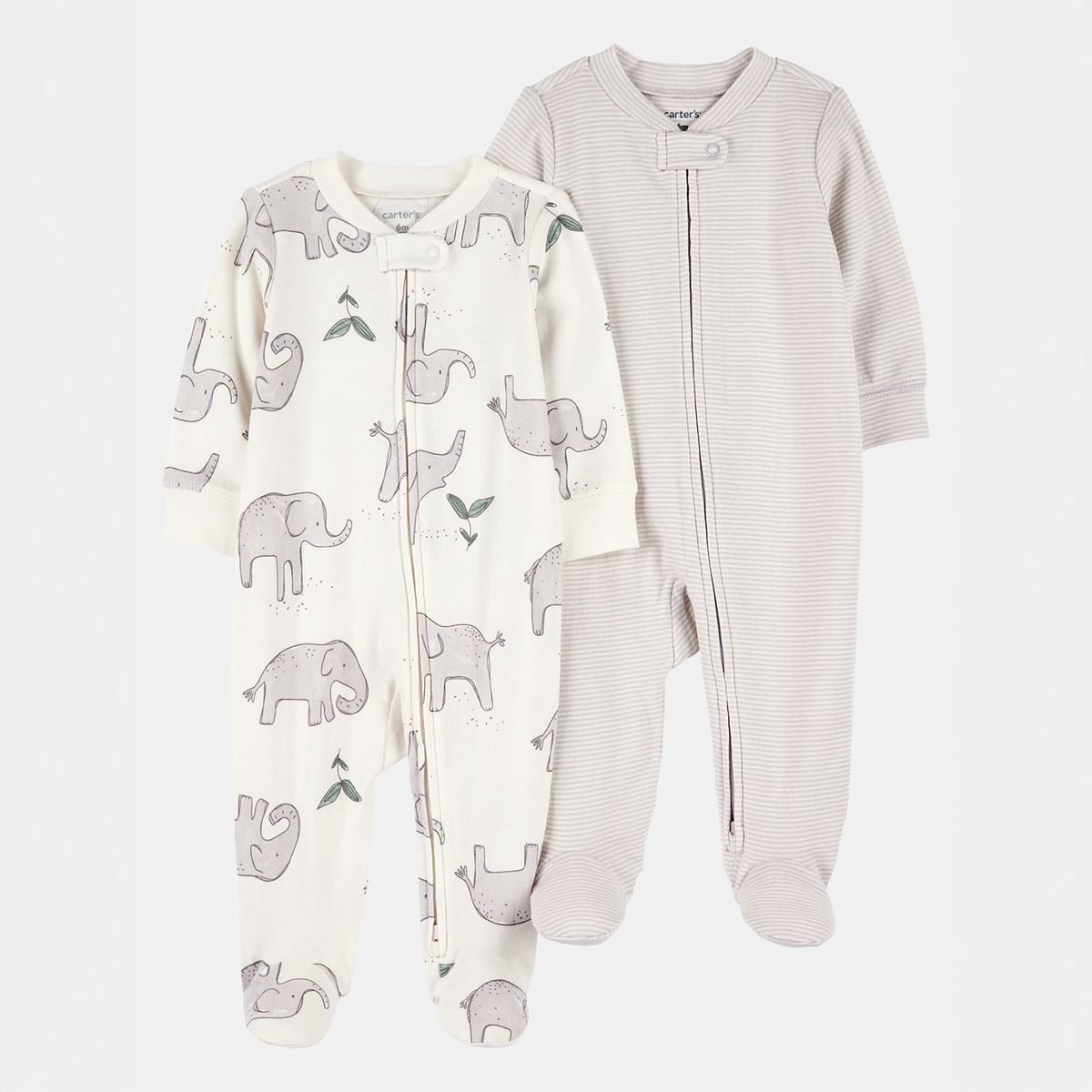 CARTERS - Pijama Bebé Niño Niña Pack X2 Algodón Carters