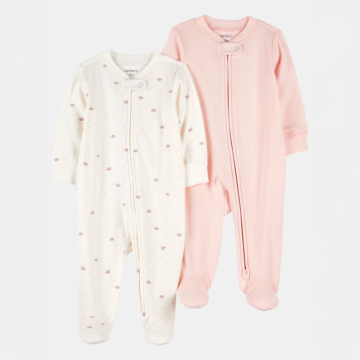 CARTER'S - Pijama Bebé Niña Pack X2 Algodón Carters