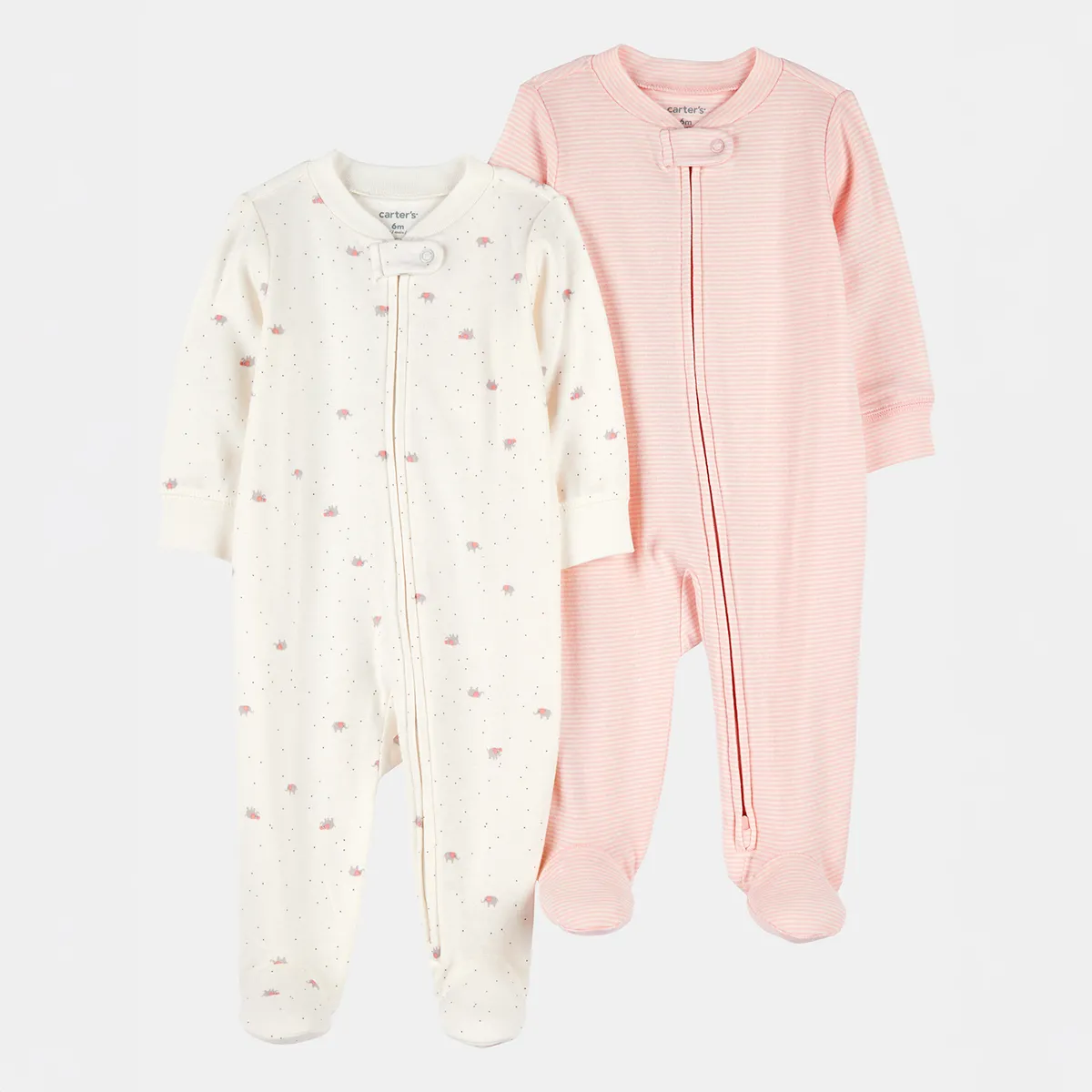 CARTER'S - Pijama Bebé Niña Pack X2 Algodón Carters