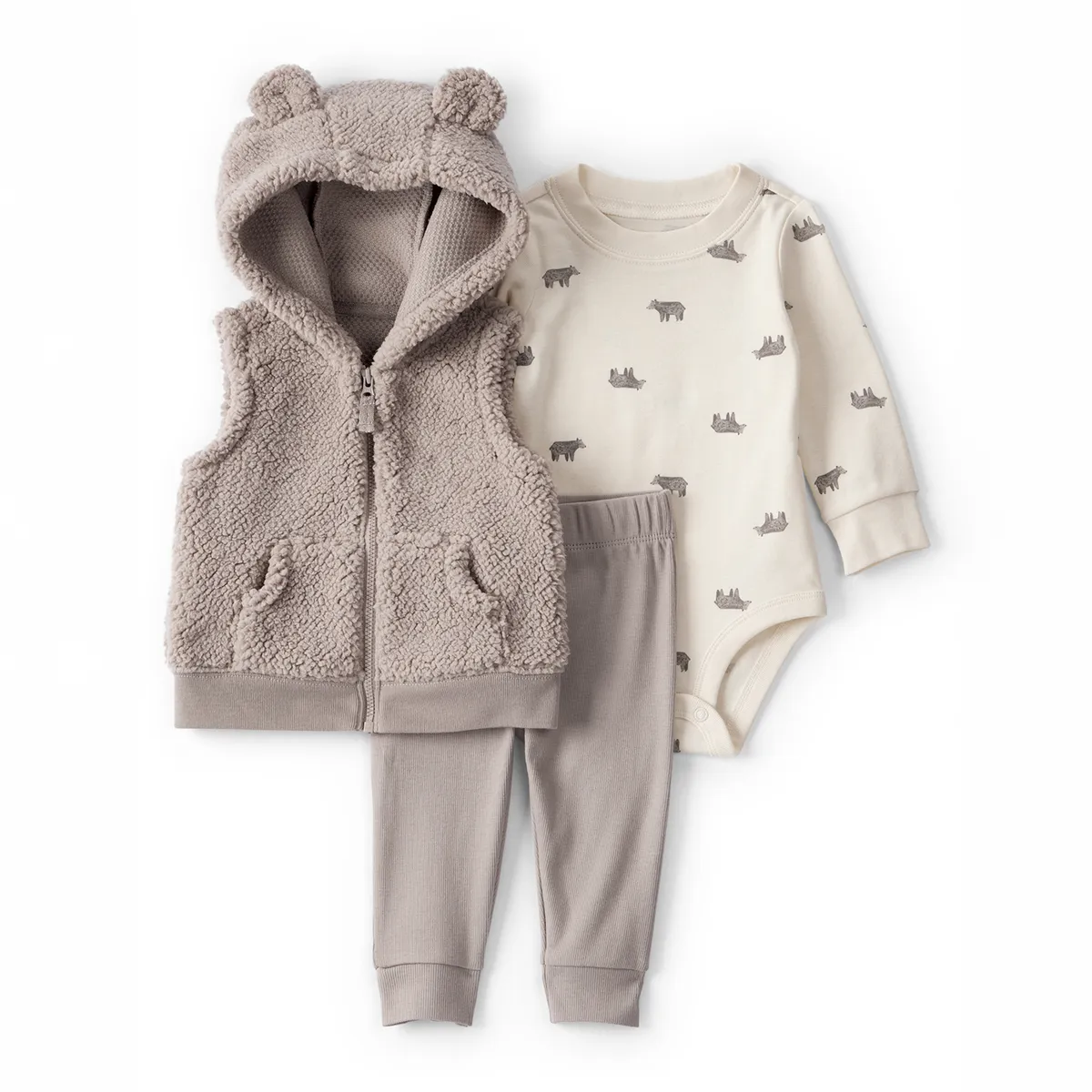 CARTERS - Conjunto Bebé Niño 3 Piezas Algodón Carters