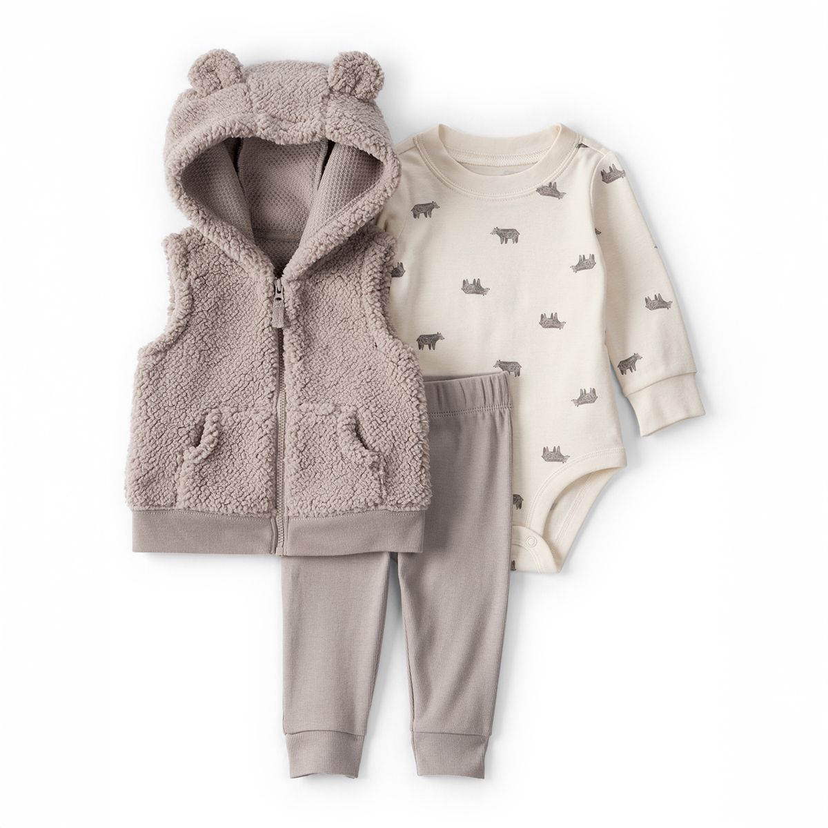 CARTERS - Conjunto Bebé Niño 3 Piezas Algodón Carters