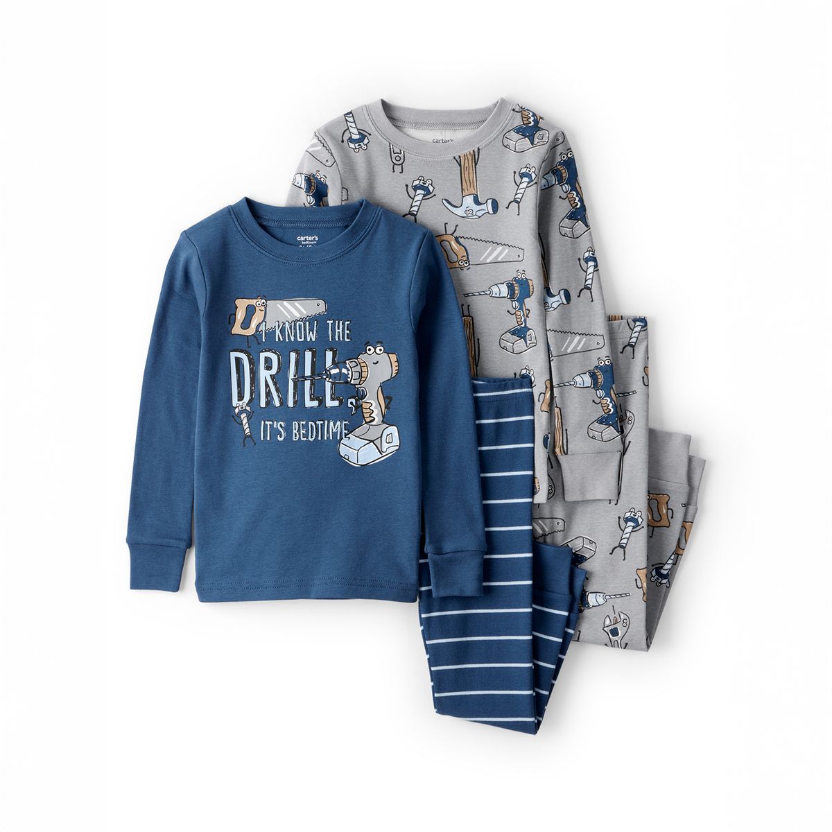 CARTERS - Pijama Bebé Niño 4 Piezas Algodón Carters