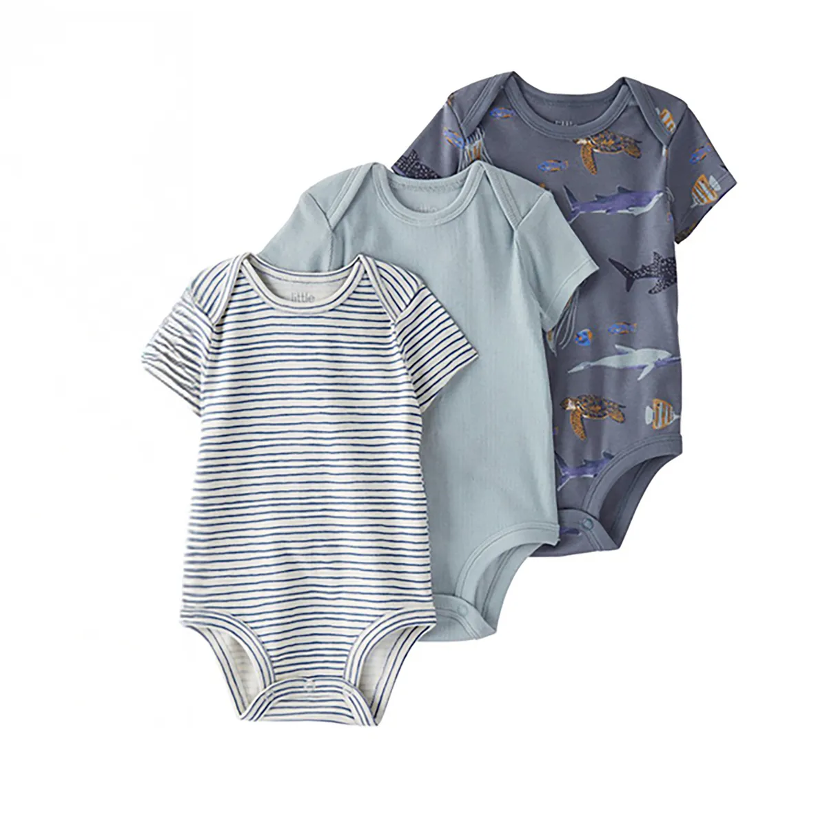 CARTERS - Body Bebé Niña Pack X3 Algodón Carters