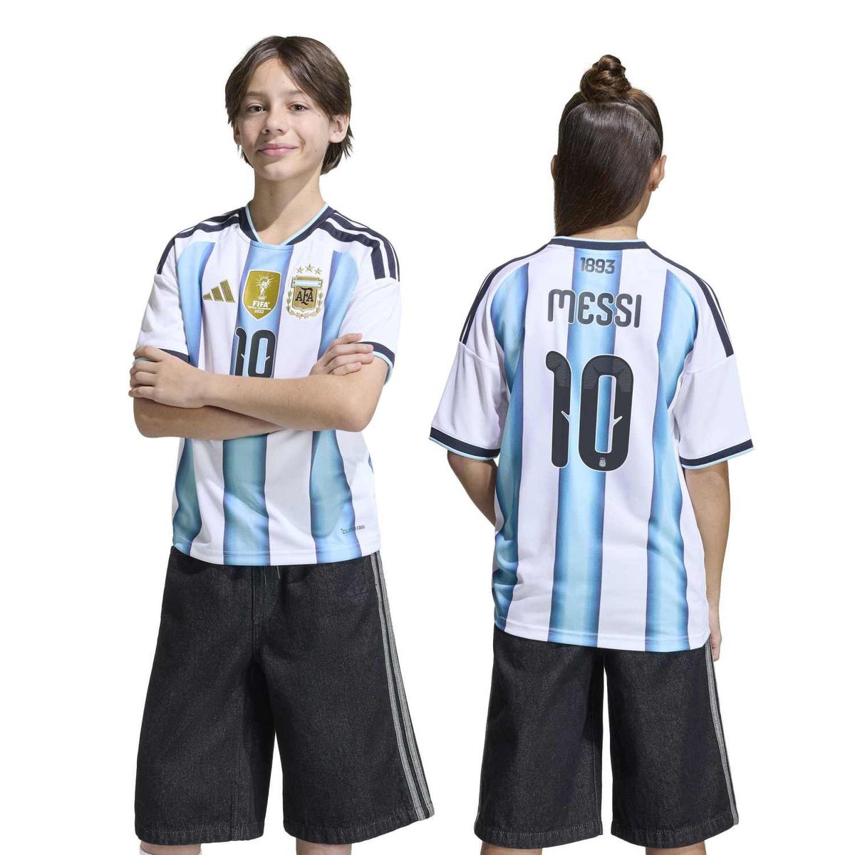 ADIDAS - Camiseta kids local Adidas Argentina 26 Messi