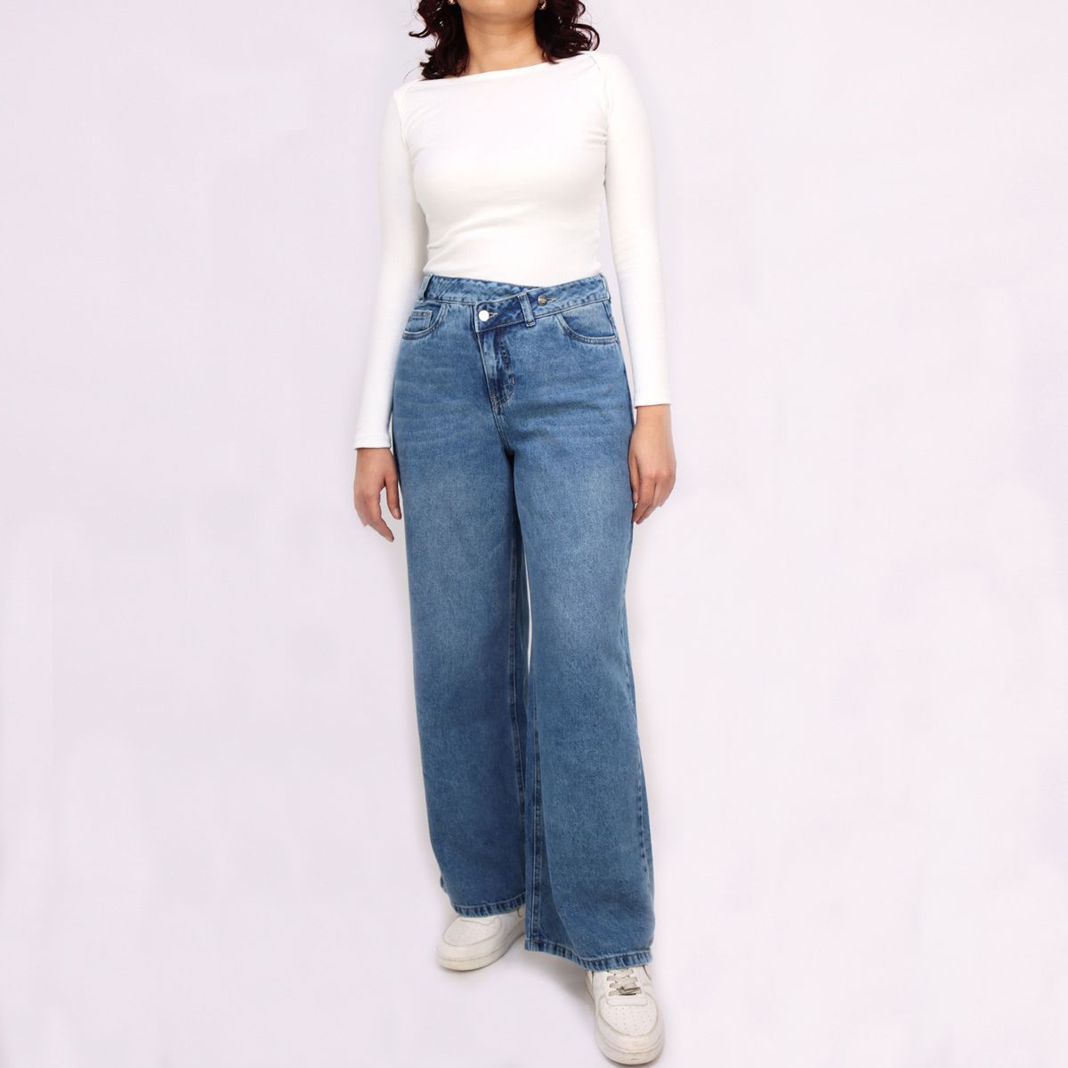 KAYRA POBLET - Jean Wide Leg  Tiro Alto Mujer Kayra Poblet