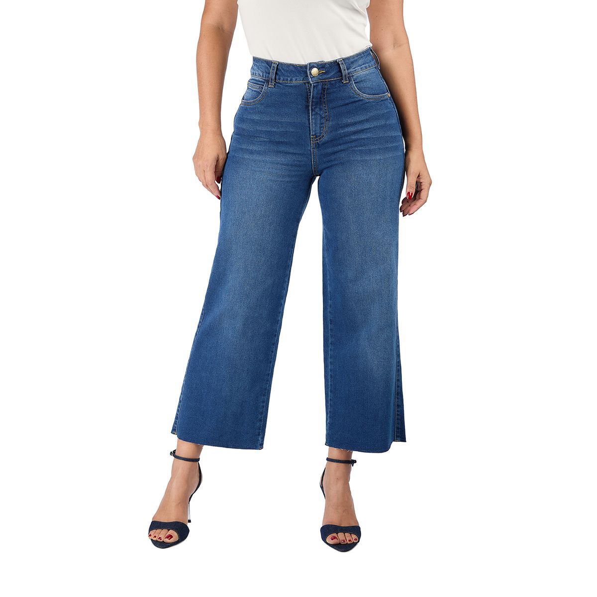 VRP BY VIVIANA RIVAS PLATA - Jean Wide Leg Tiro Alto Mujer Vrp By Viviana Rivas Plata