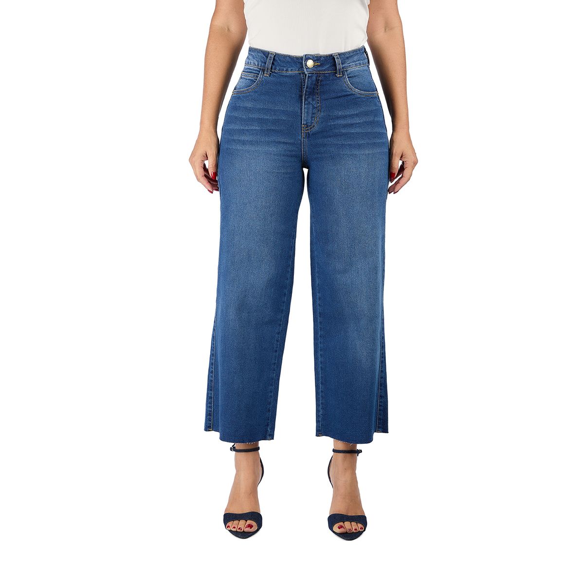 VRP BY VIVIANA RIVAS PLATA - Jean Wide Leg Tiro Alto Mujer Vrp By Viviana Rivas Plata
