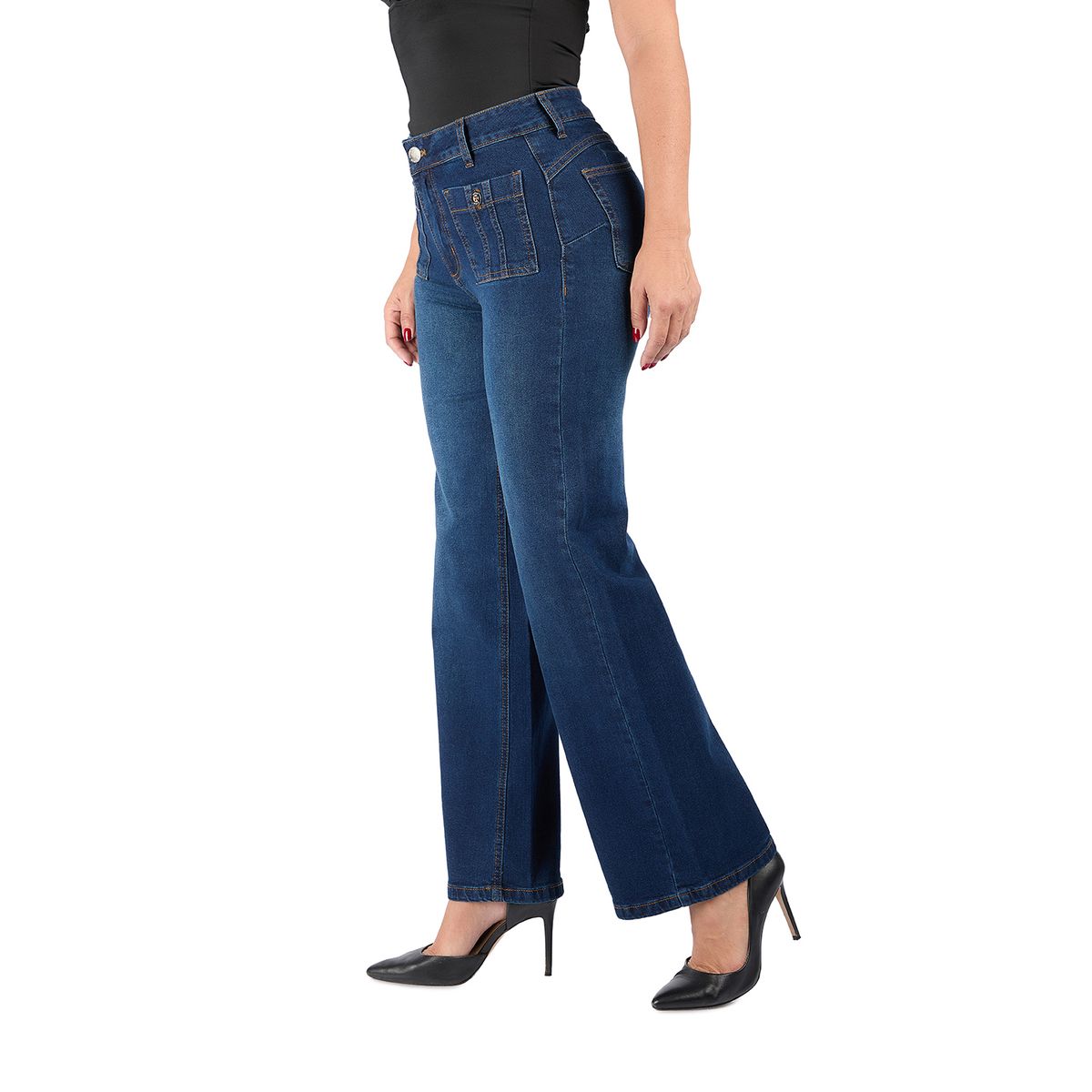 VRP BY VIVIANA RIVAS PLATA - Jean Straight Tiro Alto Mujer Vrp By Viviana Rivas Plata