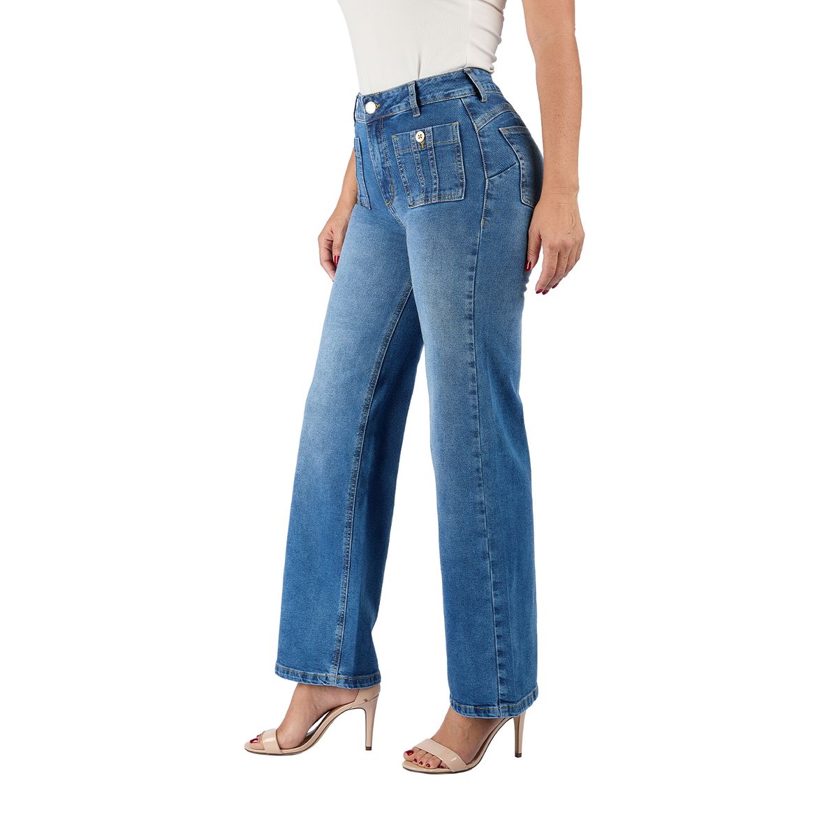 VRP BY VIVIANA RIVAS PLATA - Jean Straight Tiro Alto Mujer Vrp By Viviana Rivas Plata