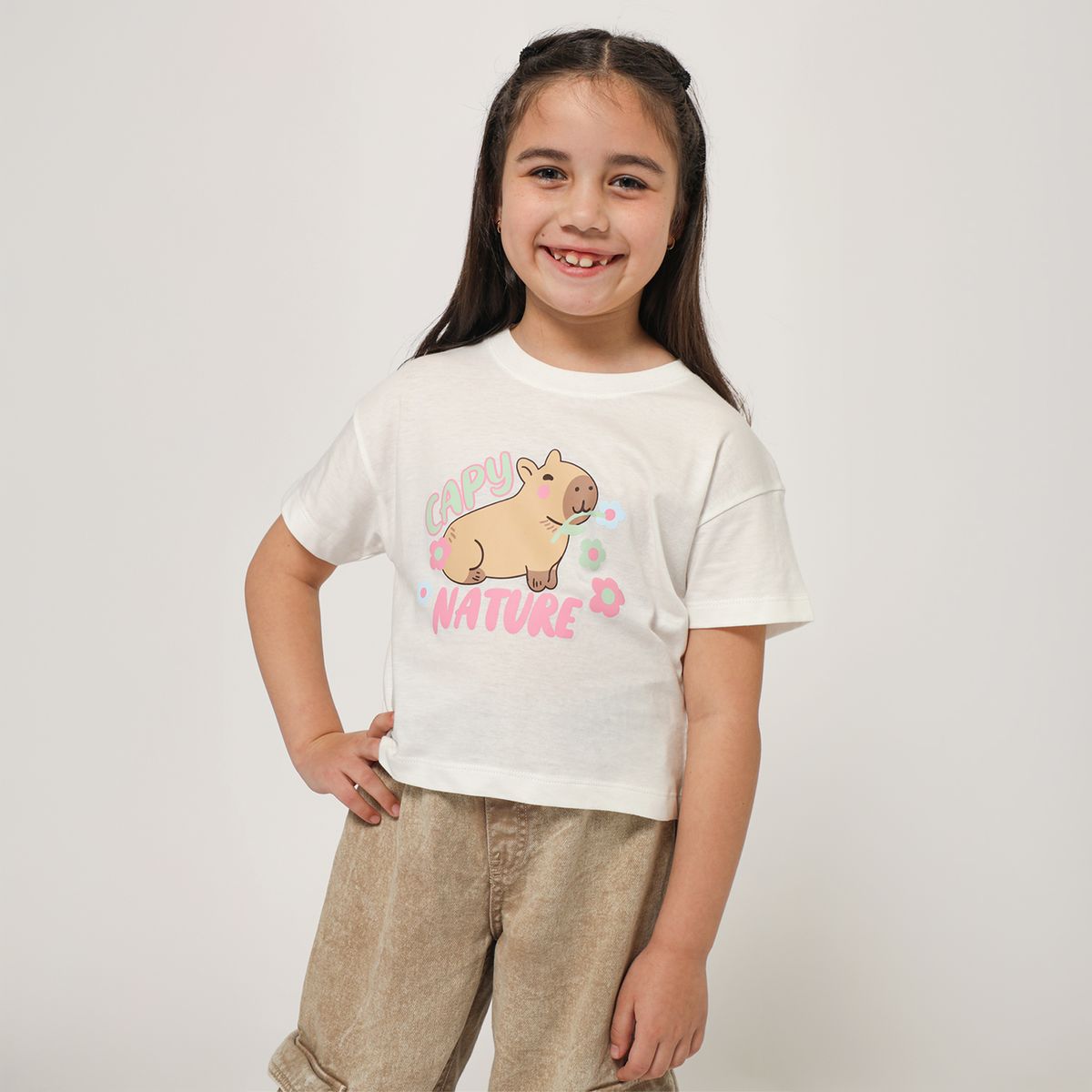 YAMP - Polo Niña Manga Corta Algodón Yamp