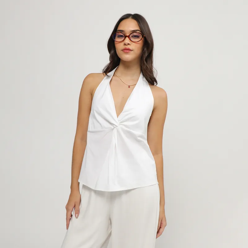 SYBILLA - Blusa Halter Mujer Sybilla