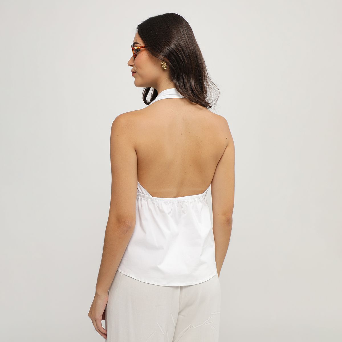 SYBILLA - Blusa Halter Mujer Sybilla