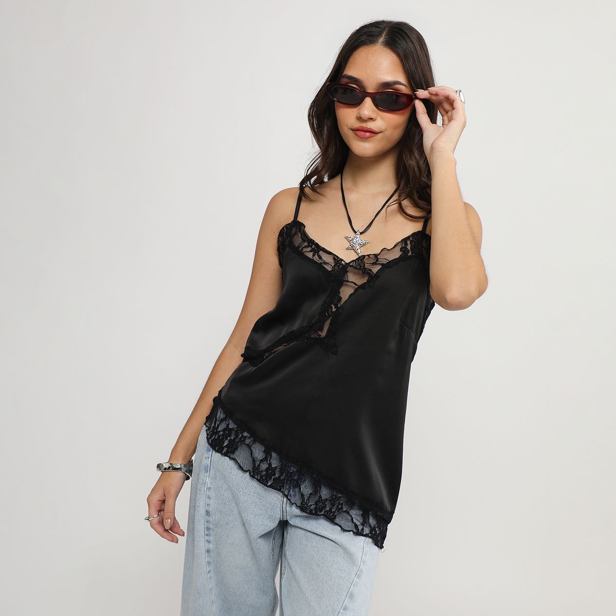 SYBILLA - Blusa Tiras Mujer Sybilla