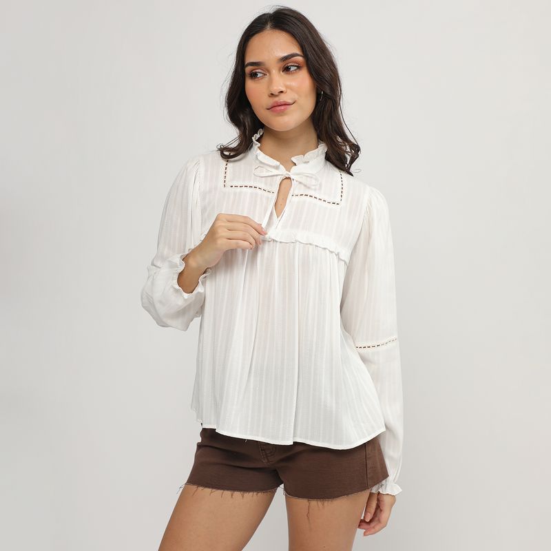 SYBILLA - Blusa Manga Larga Mujer Sybilla