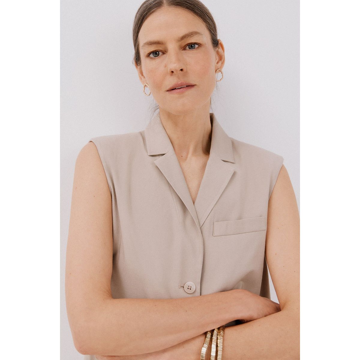 CORTEFIEL - Chaleco Mujer Cortefiel