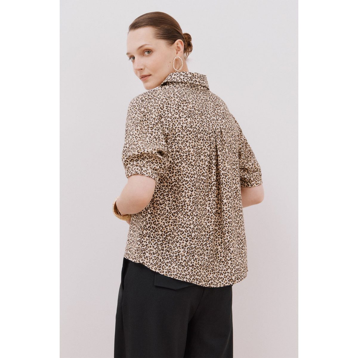 CORTEFIEL - Blusa Manga Corta Mujer Cortefiel