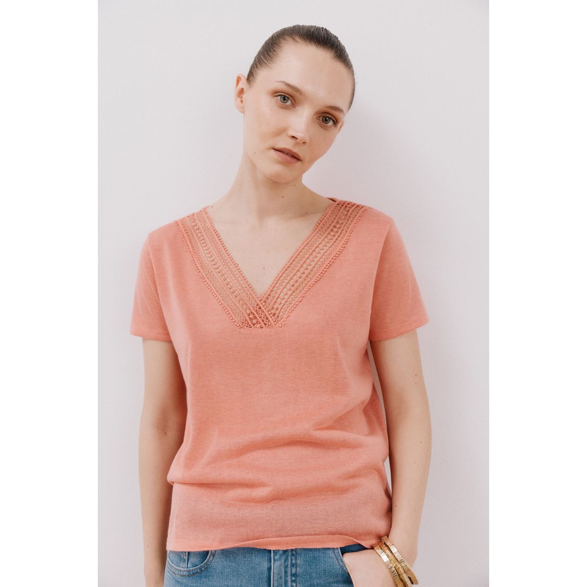 CORTEFIEL - Polo Manga Corta Mujer Cortefiel