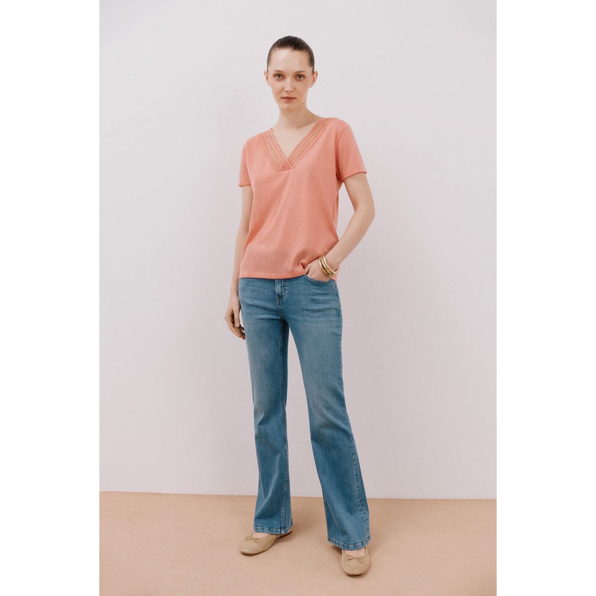 CORTEFIEL - Polo Manga Corta Mujer Cortefiel