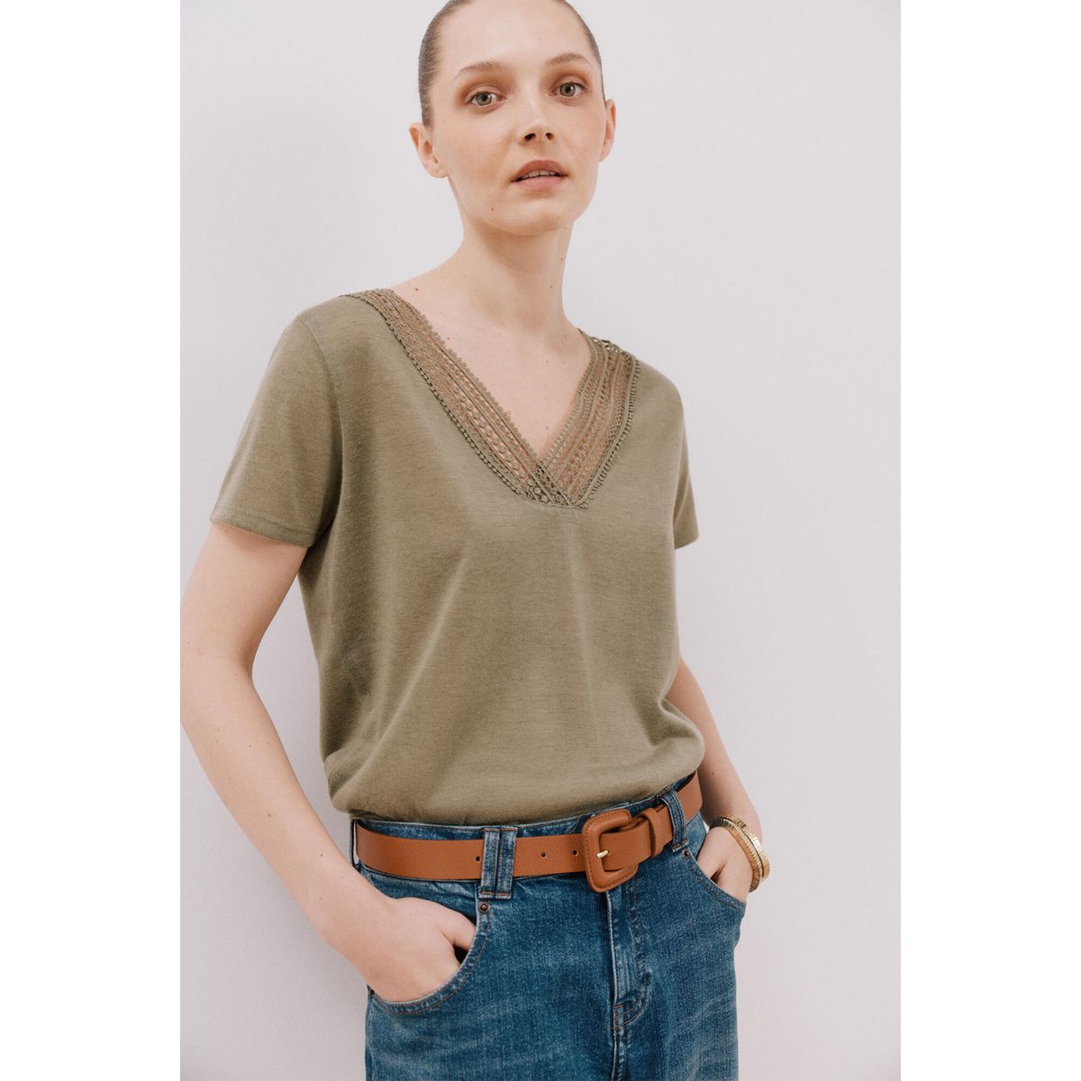 CORTEFIEL - Polo Manga Corta Mujer Cortefiel