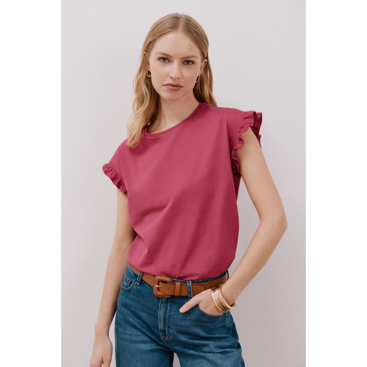 CORTEFIEL - Polo Manga Corta Mujer Cortefiel