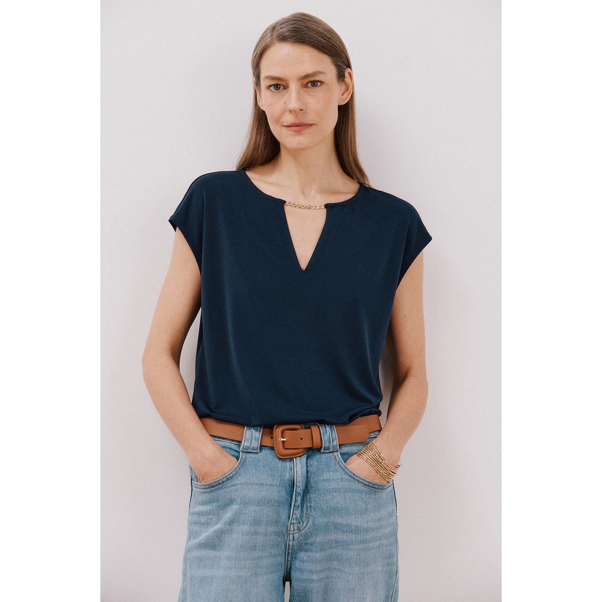 CORTEFIEL - Polo Manga Corta Mujer Cortefiel