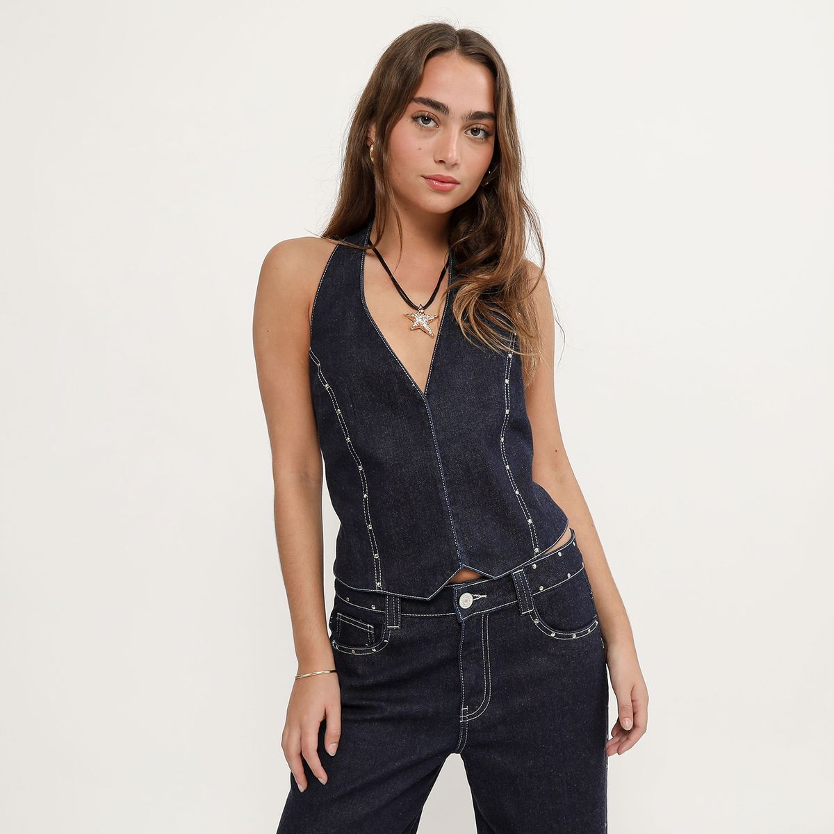 DENIMLAB - Top Denim Mujer Denimlab