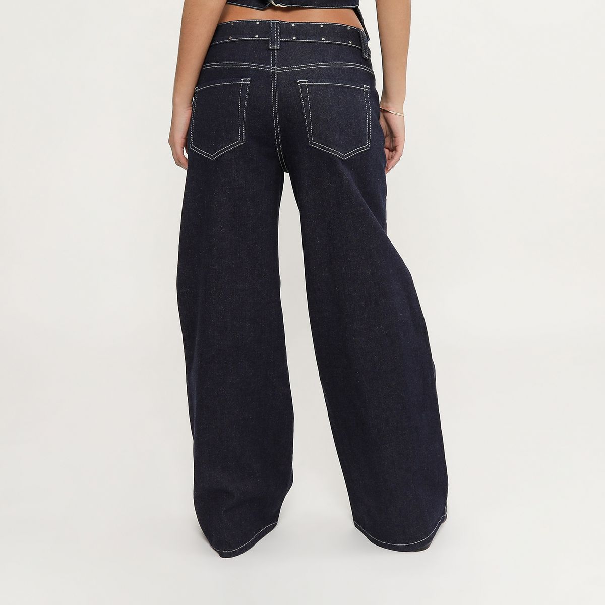 DENIMLAB - Jean Straight Tiro Medio Mujer Denimlab