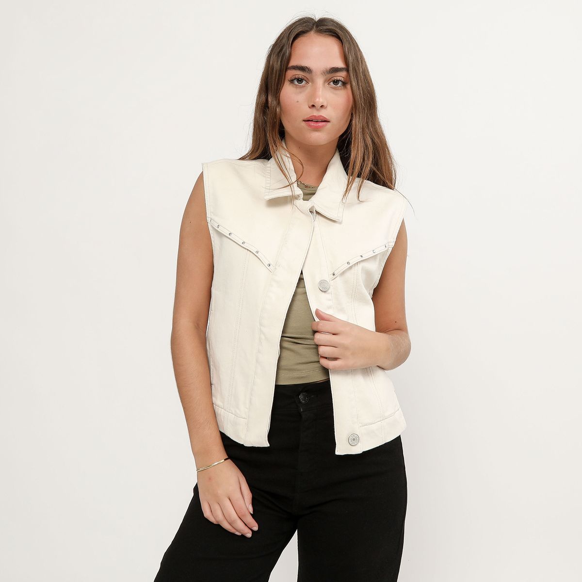 DENIMLAB - Chaleco Denim Mujer Denimlab