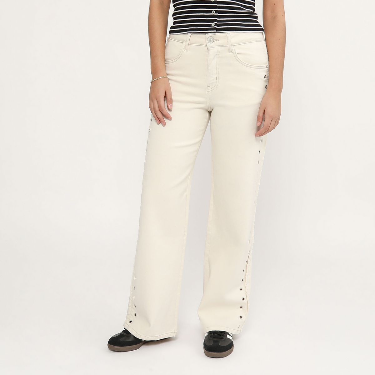DENIMLAB - Jean Straight Tiro Medio Mujer Denimlab