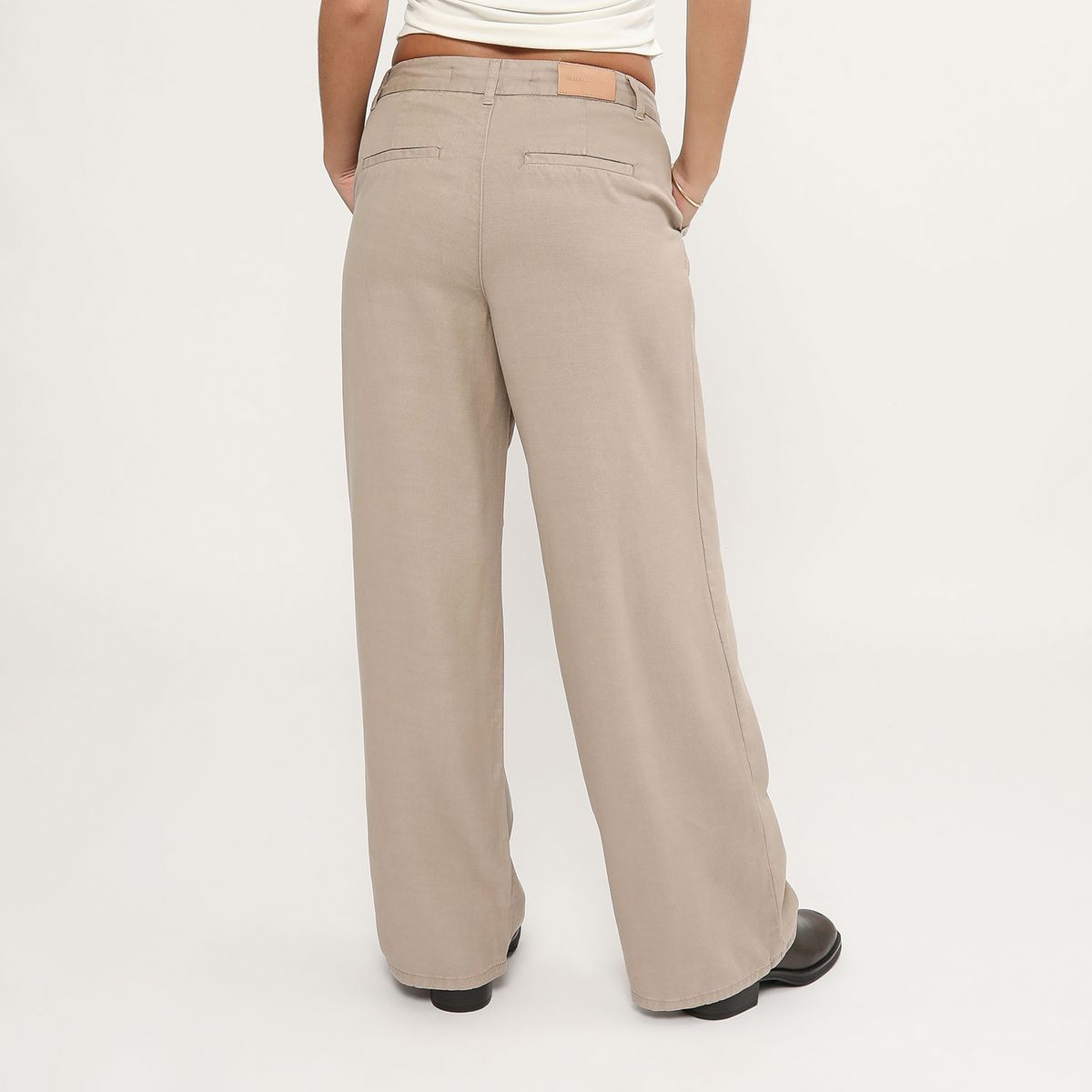 DENIMLAB - Pantalón Wide Leg Tiro Medio Mujer Denimlab