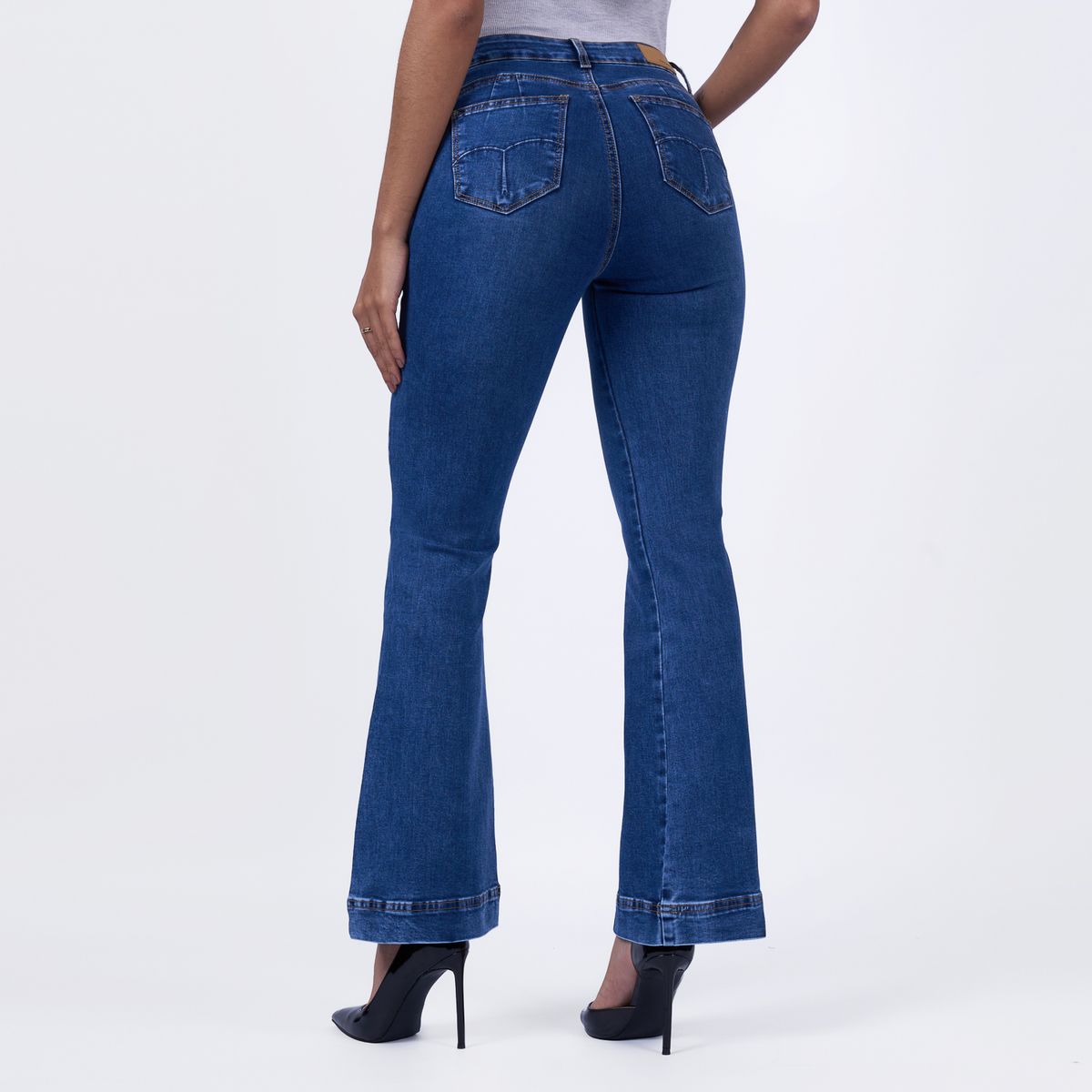 TAYSSIR - Jean Flare Tiro Alto Mujer Tayssir