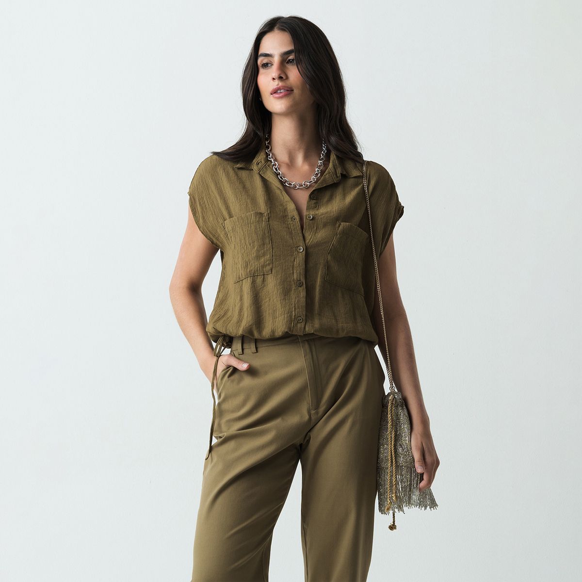 NAF NAF - Blusa Sin Mangas Mujer Naf Naf