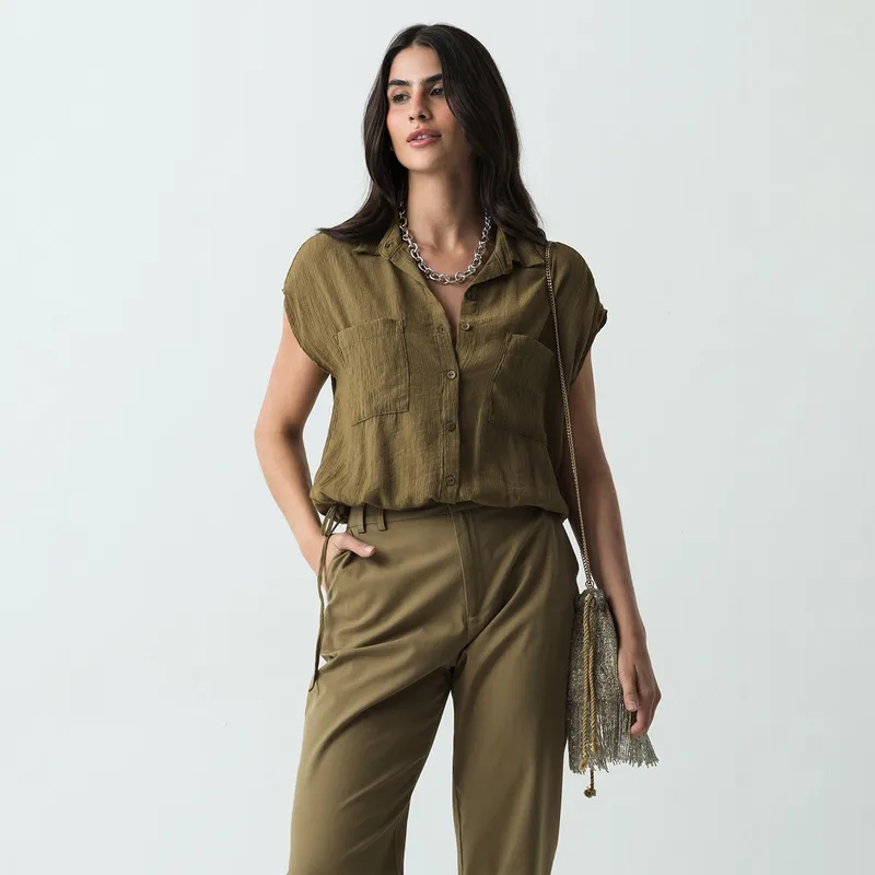 NAF NAF - Blusa Sin Mangas Mujer Naf Naf