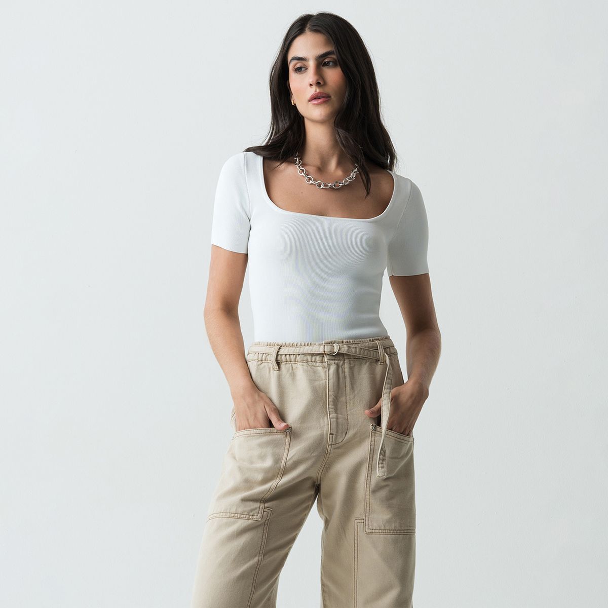 NAF NAF - Polo Manga Corta Mujer Naf Naf