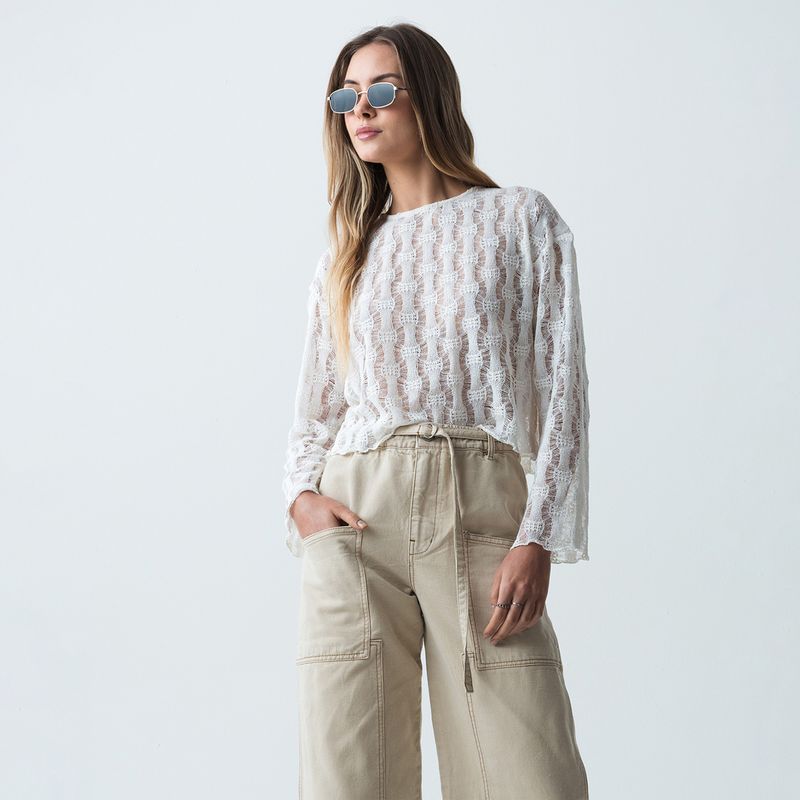 NAF NAF - Polo Manga Larga Mujer Naf Naf