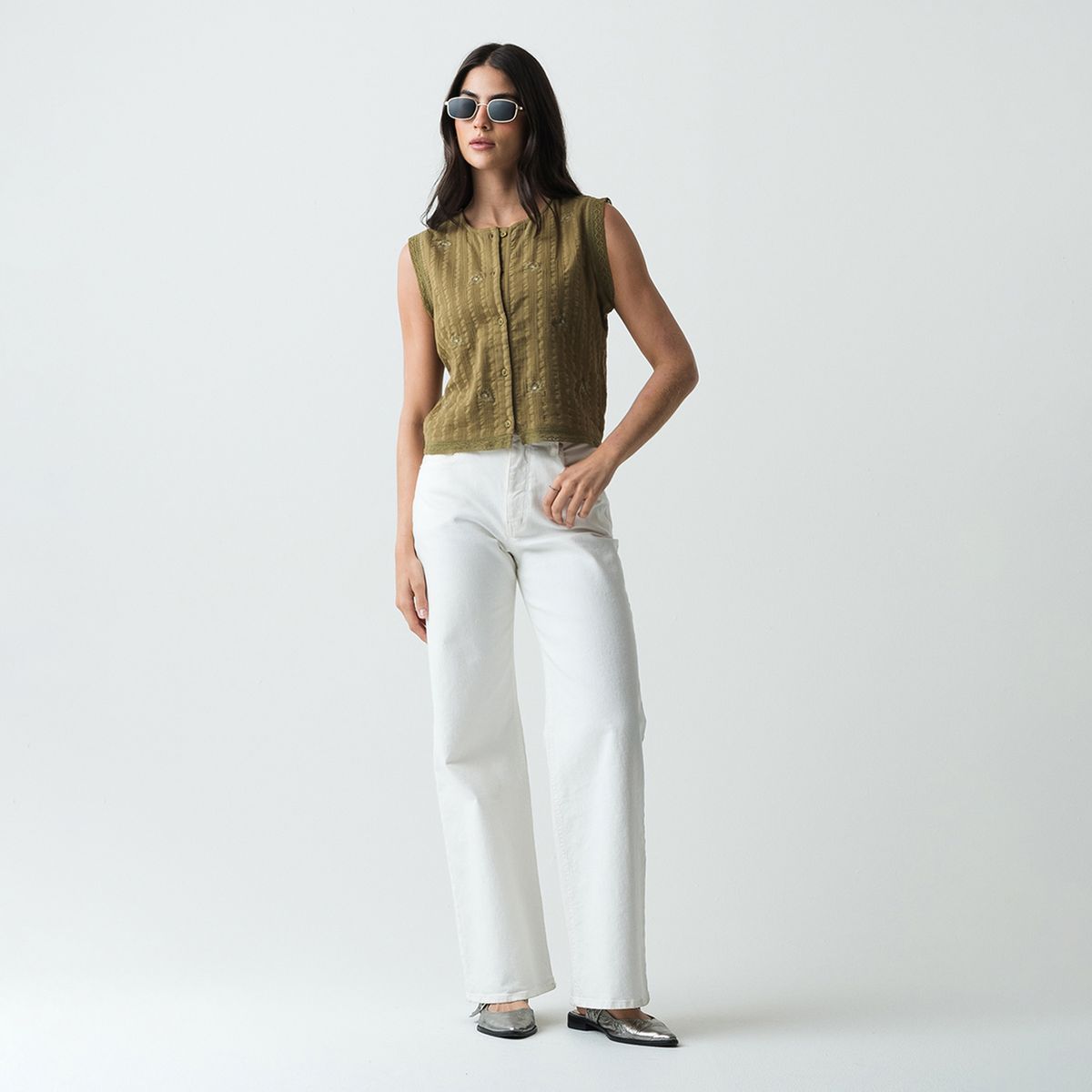 NAF NAF - Top Sin Mangas Mujer Naf Naf