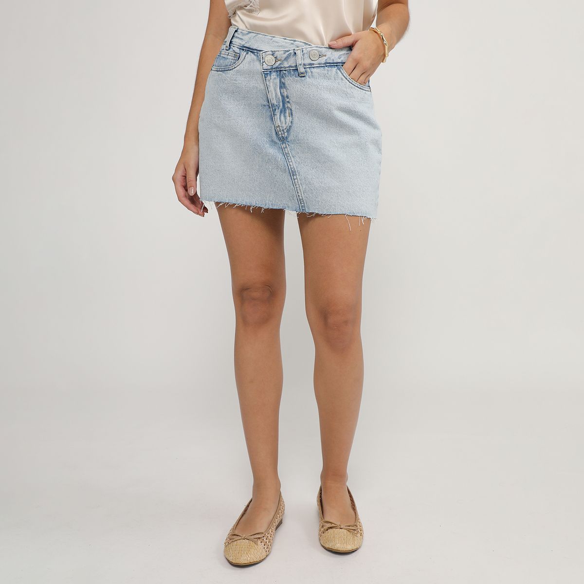 SYBILLA - Falda Con Pretina Asimétrica Mujer Sybilla