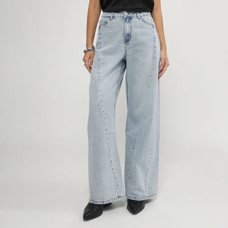 SYBILLA - Jean Baggy Tiro Alto Mujer Sybilla